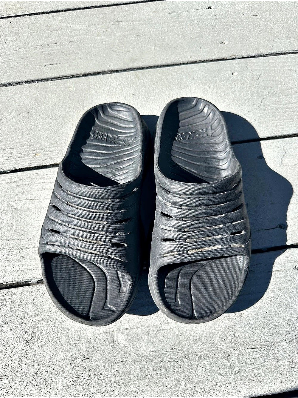 Hoka One Ora Recovery Slide 3 Black Sandals